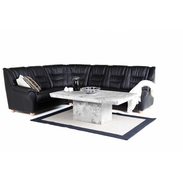 Hjrnesofa 1362 sort okselder